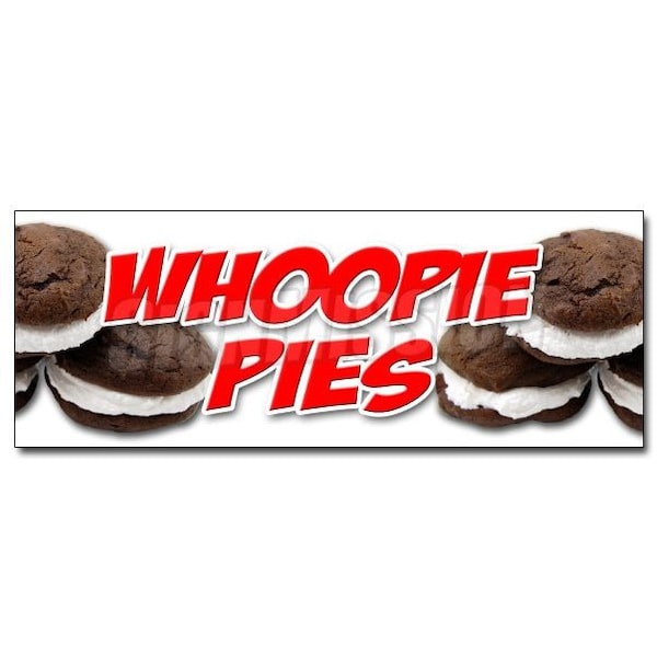 Safety Sign, 48 in Height, Vinyl, 18 in Length, Whoopie Pies
